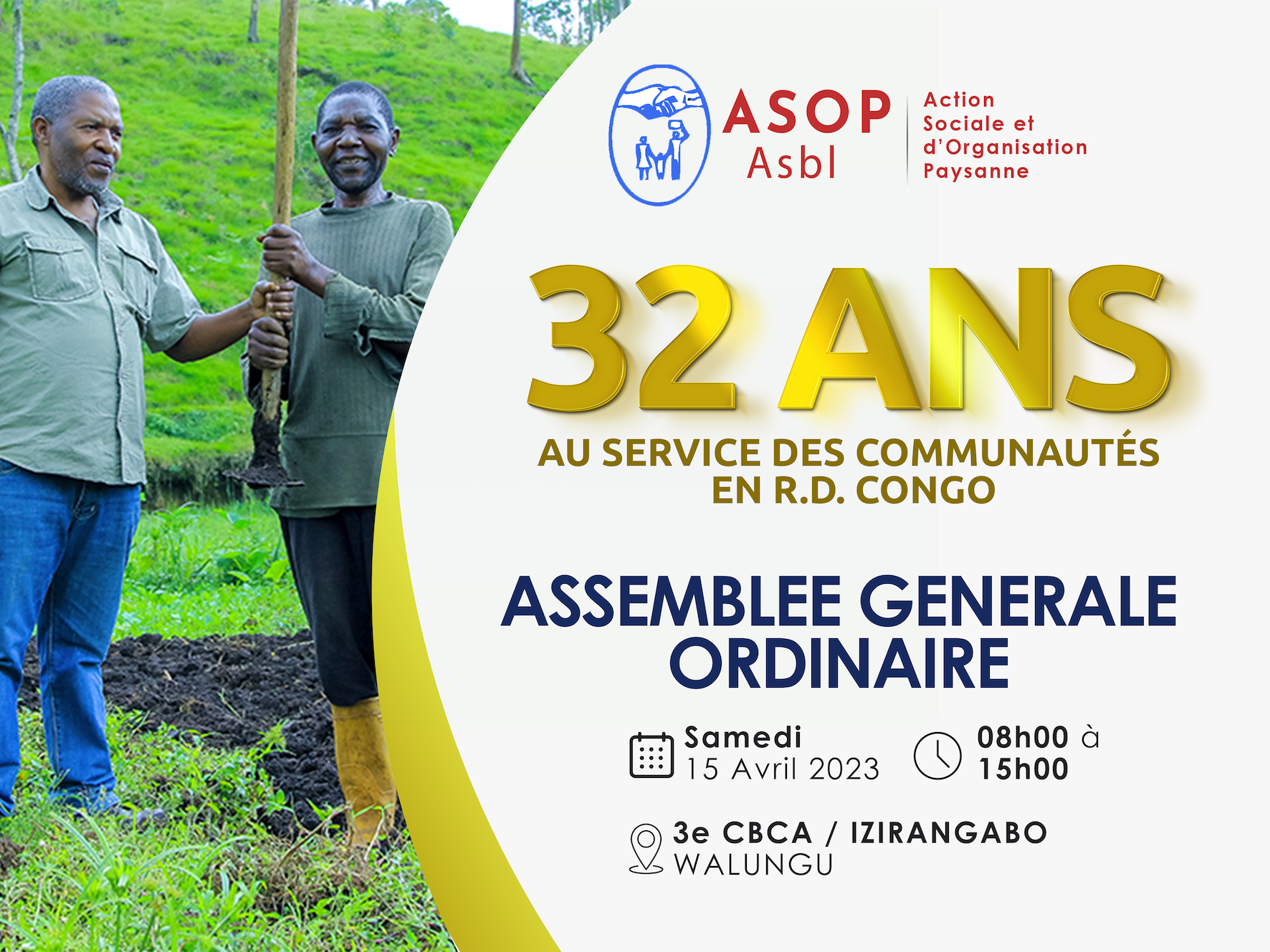 32ème Anniversaire et Assemblée Générale Ordinaire de ASOP